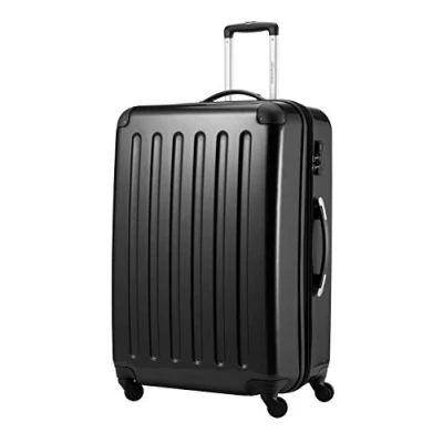 Abbildung von HAUPTSTADTKOFFER Alex Großer Hartschalen Koffer, 4 Doppel Rollen, Trolley, Rollkoffer, Reisekoffer, Volumenerweiterung, 75 cm, 119 Liter, Schwarz