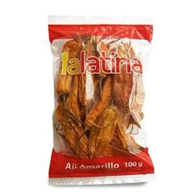 Abbildung von Getrockneter gelber Mirasol Chili, Pack 100g Aji Amarillo Seco LA LATINA