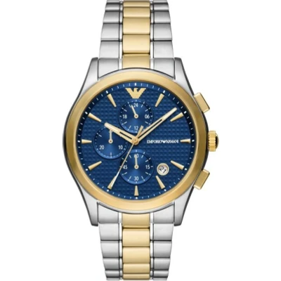 Abbildung von Emporio Armani Traditional Paolo Chronograph, Herren, Größe: One Size, 2t silver gold