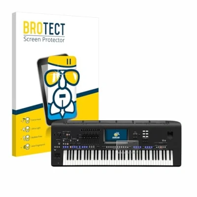 Abbildung von BROTECT Schutzglas für Yamaha Genos/ Genos2 Schutzfolie Panzer Folie Glas [Extrem Kratzfest 9H, Anti Fingerprint, Ultra Transparent]