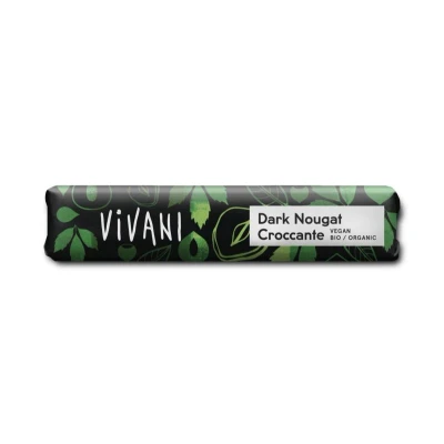 Abbildung von Vivani Dark Nougat Croccante Riegel 35 g 18er Pack