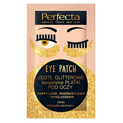 Abbildung von DAX Perfecta, koreanische Augenpads, gold, glitzernd, 2 Stück