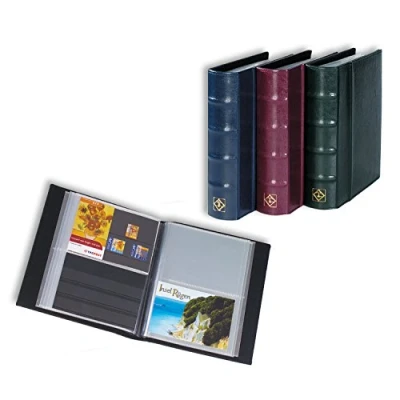 Abbildung von Leuchtturm, Postkarten, Album CL (gebunden) für 100 Karten (148x105 mm.) mit 50 Blätter Grün Abm: 190x240x55 mm. pro Stk.