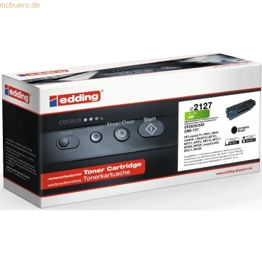 Abbildung von edding Toner EDD 2127 Schwarz Reichweite 2200 Seiten Ersetzt HP 83X (CF283X)