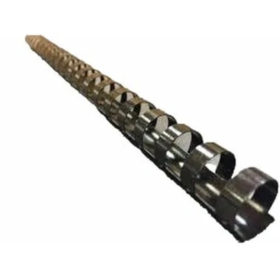 Abbildung von Fellowes Binderücken für Plastikbindung, 16 mm Durchmesser, 21 Ringe, A4 Dokumente, schwarz, Packung mit 25 Stück
