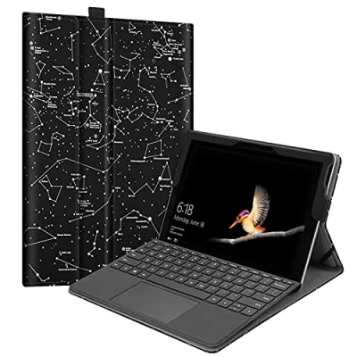 Abbildung von Fintie Hülle für Microsoft Surface Go 4 (2023) / 3 (2021) 2 (2020) (2018) 10 Zoll Tablet, Multi Sichtwinkel Schutzhülle, Type Cover Kompatibel,Sternbild