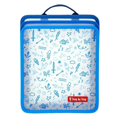 Abbildung von Step by Schulranzen Faltbare Heftbox Blau Organizer (1 Stück), Büchertasche, Heftschutz