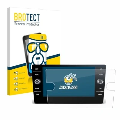 Abbildung von BROTECT Schutzglas für Volkswagen Tiguan 2021 Discover Media 8&quot; Schutzfolie Panzer Folie Glas [Extrem Kratzfest 9H, Anti Fingerprint,