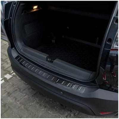 Abbildung von tuning art L304 Edelstahl Ladekantenschutz Anthrazit passend für Opel Crossland X 2017