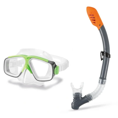 Abbildung von Intex Taucherbrille Set Schnorchel Schwimmbrille Surf Rider Swim ab 8 Jahren 55949