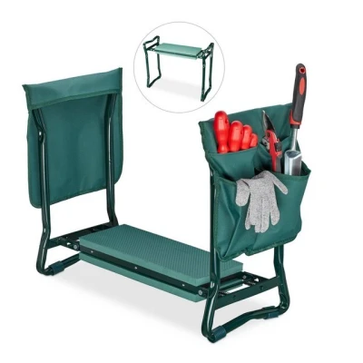 Abbildung von relaxdays Arbeitshocker Kniebank mit Taschen