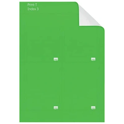 Abbildung von Nobo 2403005 Kartentafel Zubehör T Karten, Größe 3, 20 Stück, grün