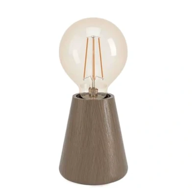 Abbildung von EGLO Tischlampe Asby, Deko Tischleuchte japanisch, Nachttischlampe aus Holz in Dunkelbraun, für Wohnzimmer und Schlafzimmer, FSC zertifiziert, E27 Fassung