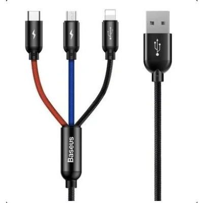 Abbildung von Baseus CAMLT ASY01 USB Ladekabel schwarz 300