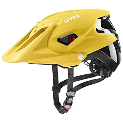Abbildung von uvex quatro integrale extrem leichter MTB Helm für Damen und Herren individuelle Größenanpassung verstellbarer Schirm sunbee black matt 52 57 cm