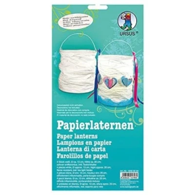 Abbildung von Ursus Ludwig Bähr Umzugslaterne PAPIERLATERNE BLANKO 4er Pack Set