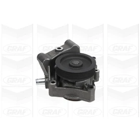 Abbildung von GRAF PA1026 Wasserpumpe mit Dichtung mechanisch Thermoplast 111 für Keilrippenriementrieb FIAT: Ducato III Kastenwagen, Bus