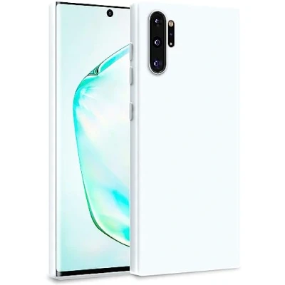 Abbildung von MyGadget Hülle für Samsung Galaxy Note 10 Plus Zweilagige Handyhülle mit Kameraschutz Cover Innenfutter &amp; Silikon außen Weiß