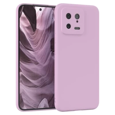 Abbildung von EAZY Case Silikonhülle für Xiaomi 13 Hülle Silikon Violett weich stoßfeste Handyhülle Schutzhülle mit Kameraschutz Dünn Premium Schutz Cover TPU Phone Bumper in Flieder