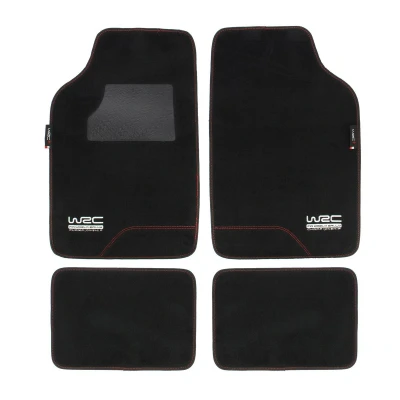 Abbildung von WRC 007592 Fußmattensatz Textil vorne und hinten 4 schwarz Universelle passform