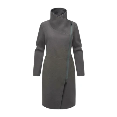 Abbildung von Navahoo Samtrose 14 Klassischer Mantel, Damen, Größe: XS, Dark grey