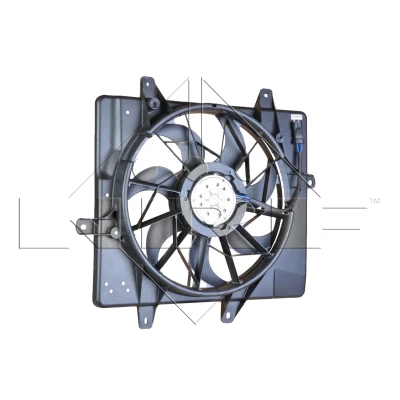 Abbildung von NRF 47220 Lüfter 415 12 180 mit Kühlerlüfterrahmen (Zarge) CHRYSLER: PT Cruiser Cabrio, Kombi