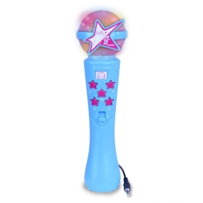 Abbildung von Bontempi StarMic Karaoke Mikrofon mit Lichteffekten für Vera Star Aufführungen, Sternblau