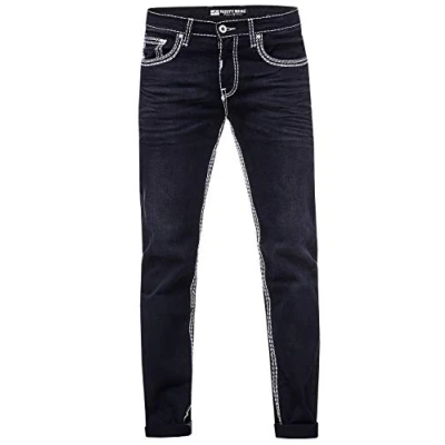 Abbildung von Rusty Neal Levin 7 Jeans Skinny Fit, Herren, Größe: 33x34, Schwarz