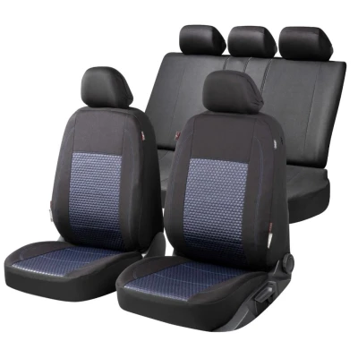 Abbildung von WALSER Avignon ZIPP IT Premium 11871 Sitzschonbezug blau/schwarz Polyester vorne und hinten VOLKSWAGEN: Golf 4 Schrägheck, Passat B8 Variant