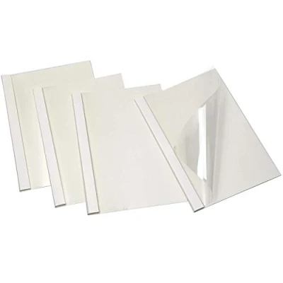 Abbildung von RAYSON Thermo bindemappen, 2 mm, 15 Blatt, A4, Weiß Thermobindemappe, 25 Stück er Pack