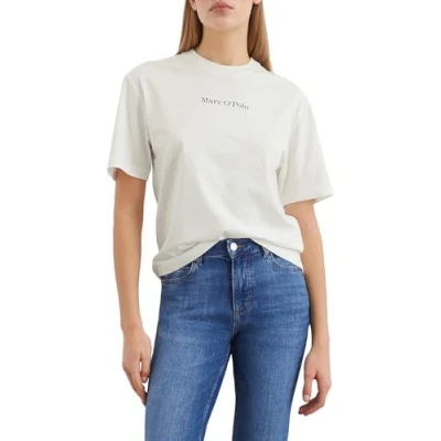 Abbildung von Marc O&#039;Polo Short Sleeve Round NECK Tshirt print, Damen, Größe: XXS, Cloudy white