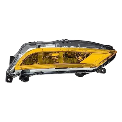 Abbildung von Folien Set Nebelscheinwerfer Tagfahrleuchten Tönungsfolie Aufkleber Passgenau Zugeschnitten Auto Kfz Zubehör Selbstklebend C048 (DTM Yellow)