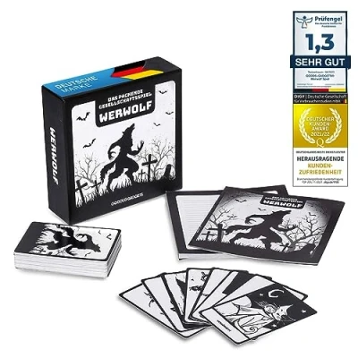 Abbildung von Goods+Gadgets Spiel, Original Werwolf Kartenspiel Party Rollenspiel, Gesellschaftsspiel