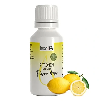 Abbildung von Lean:Life Flavour Drops 30 ml Zitrone Aroma Tropfen für Lebensmittel zuckerfrei und kalorienarm