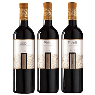 Abbildung von Bidoli Vini Merlot DOC Friuli Grave Rotwein Wein trocken Italien (3 Flaschen)