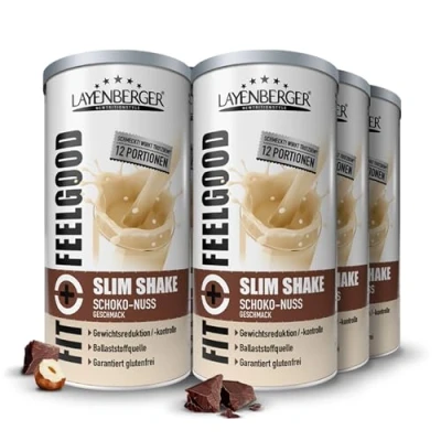Abbildung von Fit+Feelgood SLIM SHAKE POWDER Schoko Nuss 6x396g