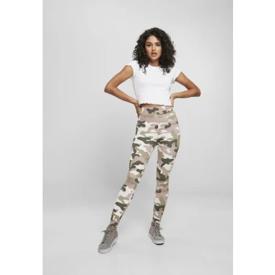 Abbildung von Urban Classics Leggings Hosen, Damen, Größe: Small, Duskrose camo