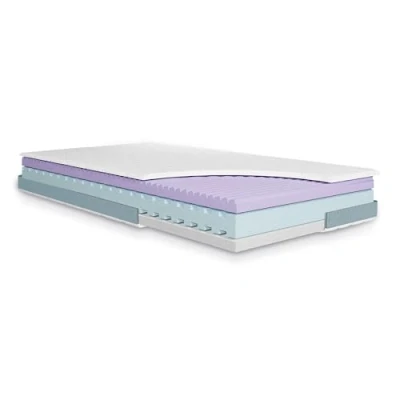 Abbildung von Julius Zöllner Jugendmatratze Multiflow Junior Premium Juniormatratze, Dreischichtiger Kaltschaumkern für hohen Schlafkomfort, OEKO TEX Standard 100, Made in Germany, Größe 90x200cm