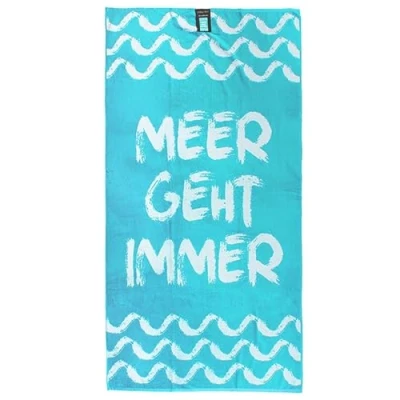 Abbildung von jilda tex Strandtuch, 100% Bio Baumwolle (1 St), weiche Frottee Veloursqualität