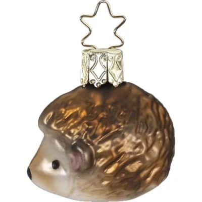 Abbildung von Inge Glas Christbaumschmuck, Baumschmuck Ingo Igel Mundgeblasen Größe: 4 cm