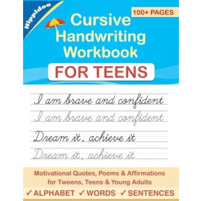 Abbildung von Cursive Handwriting workbook for Teens: A Writing practice young adults and teens (Master Print Penmanship Teens, Band 2)