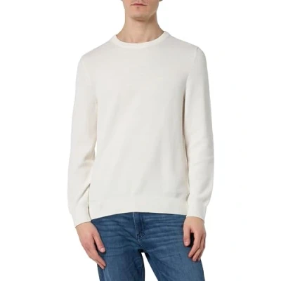Abbildung von Marc O&#039;Polo Regular MIT Feiner Struktur Strickpullover, Herren, Größe: Small, White cotton
