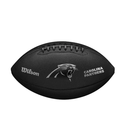 Abbildung von Wilson NFL Team Metallic Premiere Carolina Panthers Ball WF4015805XB, Unisex American Football Balls, Black, 9 EU