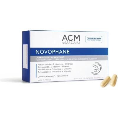 Abbildung von Dietary supplement to support the quality of hair and nails Novophane 60 capsules