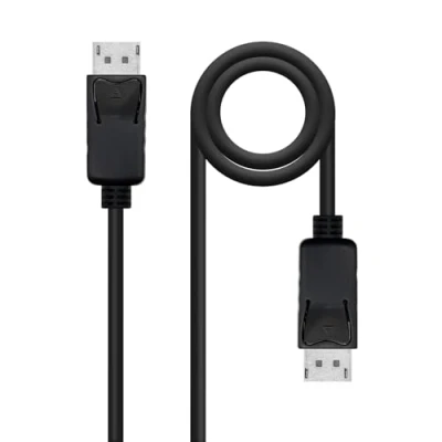 Abbildung von NANOCABLE DisplayPort Kabel 1.2 CCS (mit kupferbeschichteten Stahlleitern), Stecker auf Stecker, 4K bei 144Hz, 21,6 Gbit/s, 3 m, Schwarz