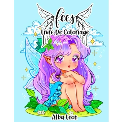Abbildung von Fées Livre de Coloriage: coloriage d&#039;anime kawaii chibi pour adultes et enfants