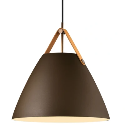 Abbildung von Hängeleuchte Strap mit Metallschirm beige, 36 cm