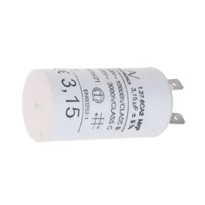 Abbildung von Kondensator 3.15 MF 450V für WHIRLPOOL Dunstabzugshaube, 482000004238
