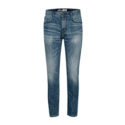 Abbildung von TOM TAILOR Herren Jeanshose Jeans 1/1 Josh Regular Slim Blau (Mid Stone Wash Denim 1052), W29/L32 (Herstellergröße: 29)