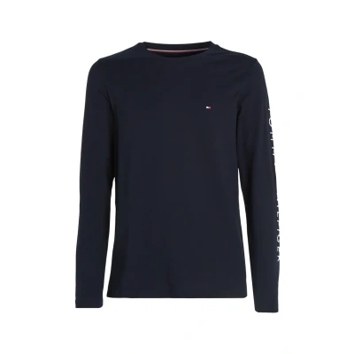 Abbildung von Tommy Hilfiger LOGO LONG Sleeve TEE Langarmshirt, Herren, Größe: XXL, Blue